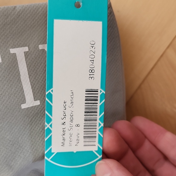 NWT Market & Spruce Irene Strappy Sandal, Navy, Size 8 - Picture 5 of 5